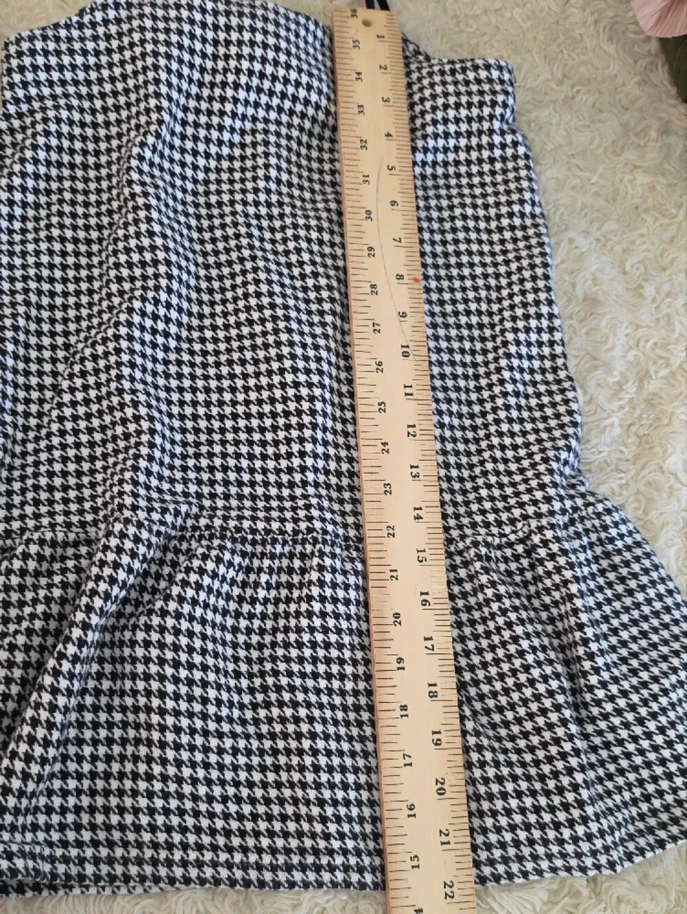 Old Navy Black and White Houndstooth Mini Dress